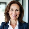 Business woman smiling aged 45 years