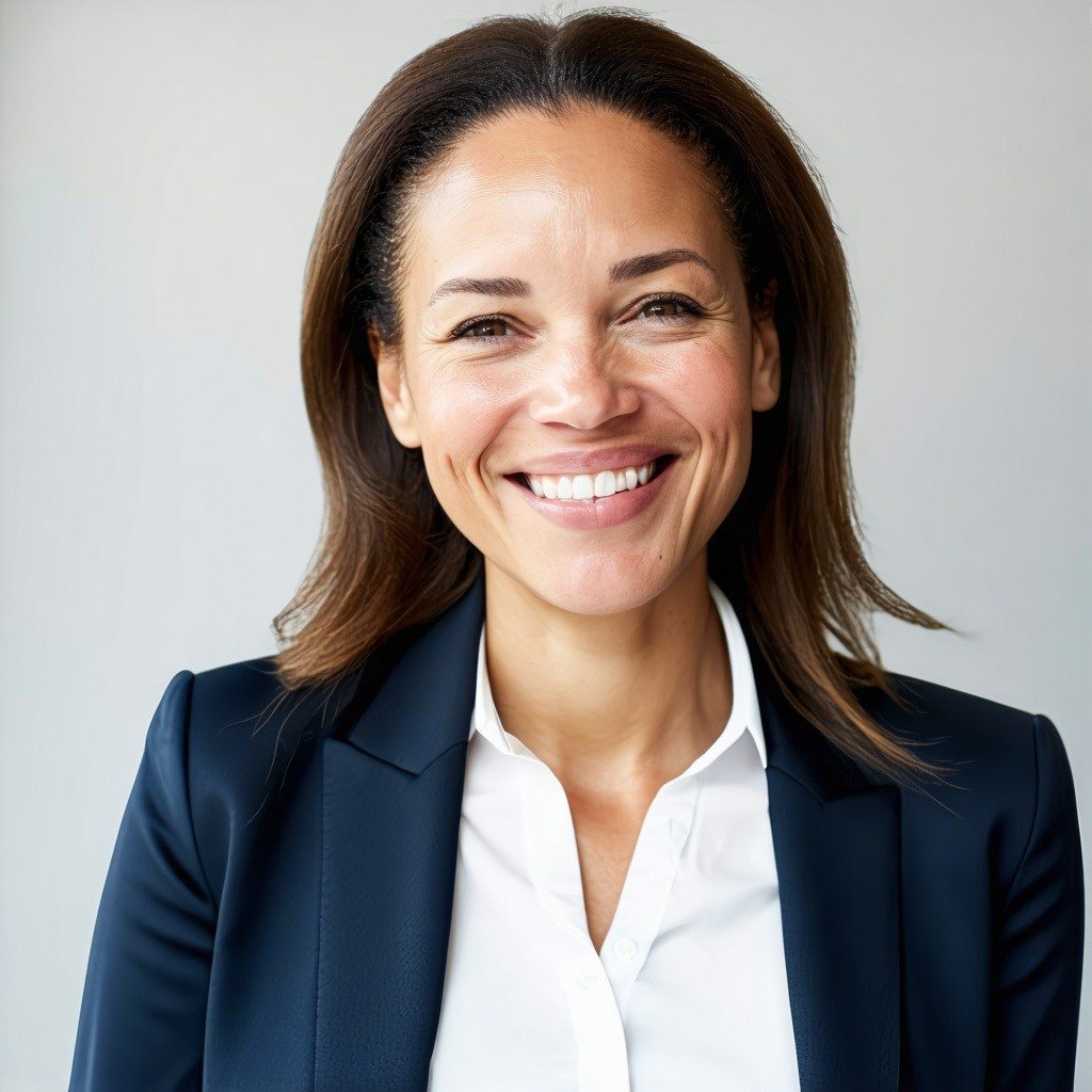 business women smiling white aged 35