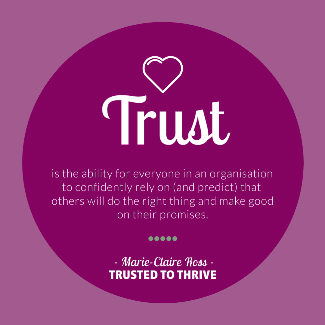 What's the best trust definition in the workplace?